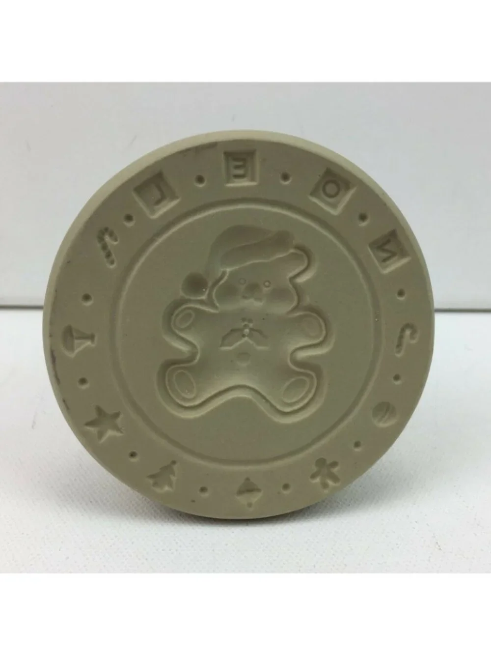 Vintage Noel Christmas Ginger Bread Man Cookie Press Stamp Mold